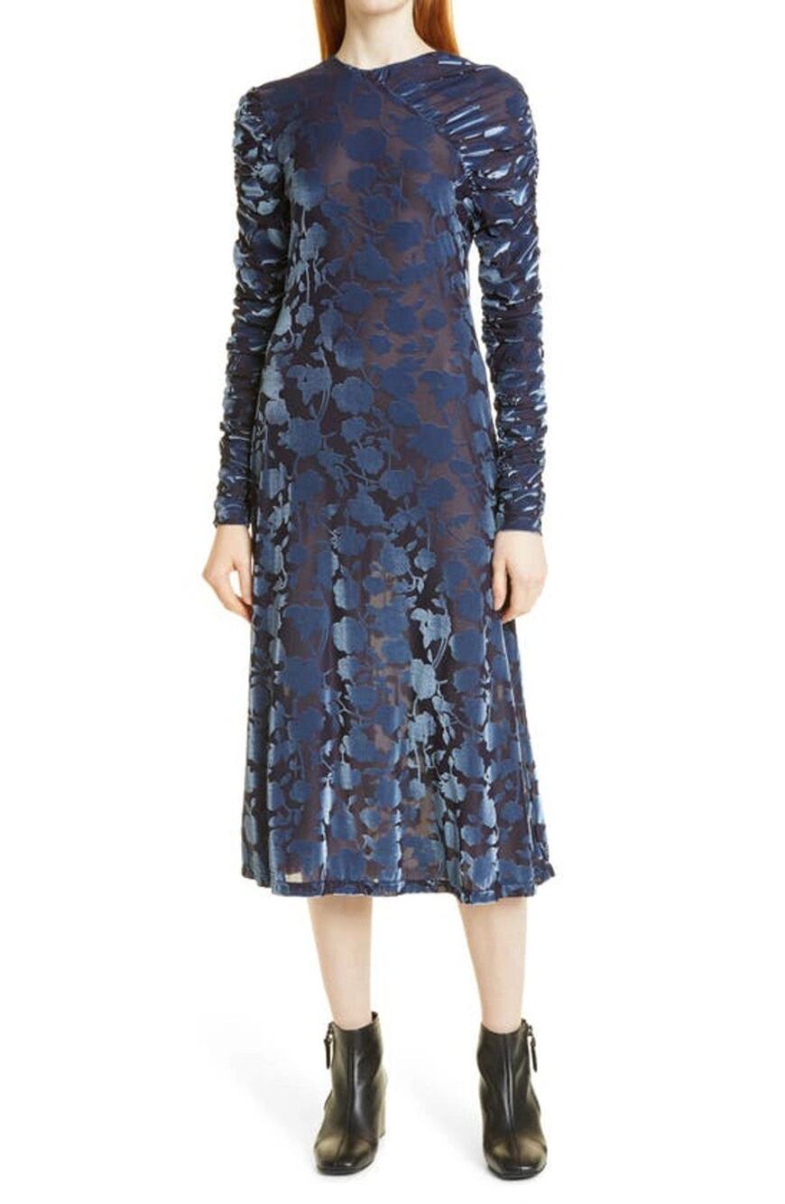 Stine Goya Ellie Flower Dress - XS Blue